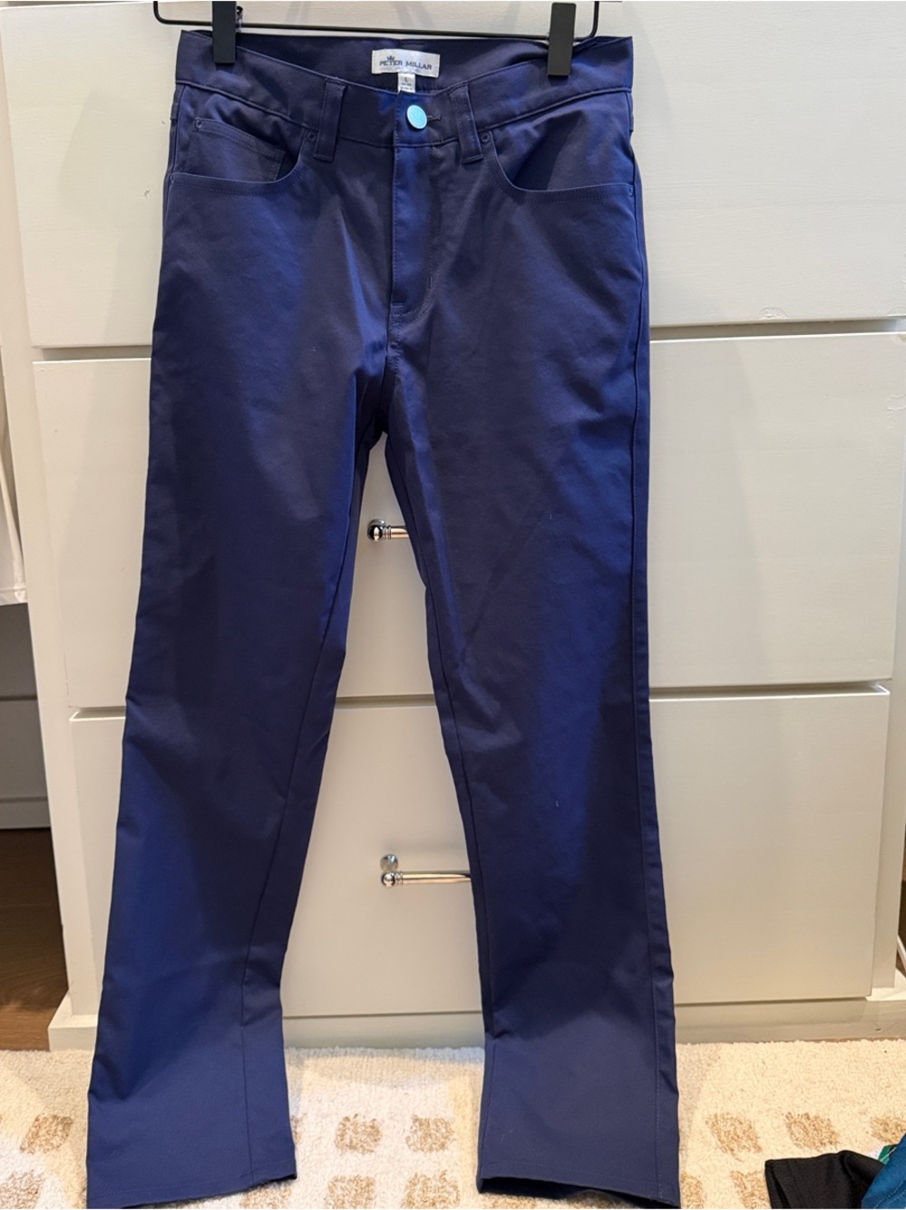 Peter Millar Navy Straight-Leg Kids Pants
